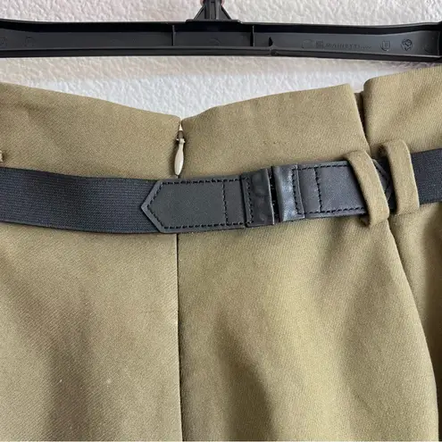 Jason Wu Miss Wu Women’s Olive Green Pleated Belted Mini Skirt