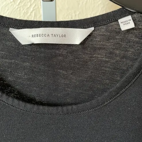 Rebecca Taylor key hole puff sleeve top