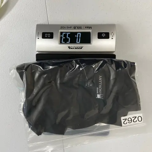 NEW ANTTHONY Original women's black stretch open woven knit cardigan shrug 1X