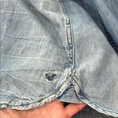 American Eagle Vintage  Outfitters Blue Jean button up Shirt