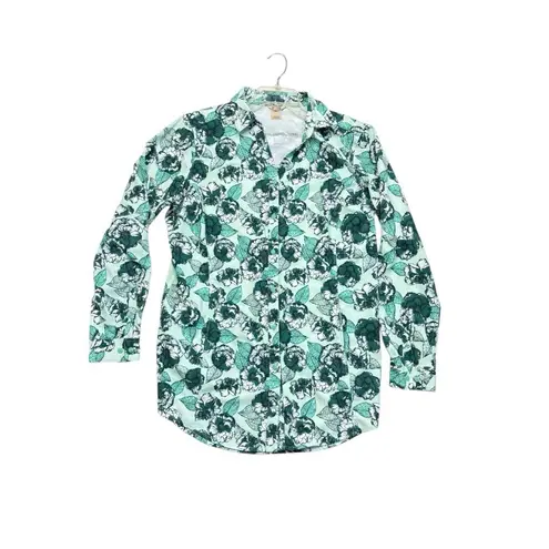 *Duluth Trading Sidwinder Printed Shirt Womens Lg Green Floral Outdoor Workwear Size undefined