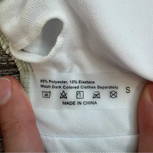 Unbranded Women's One Piece Bathing Swim Suit S SM Small Cutout Tropical Green