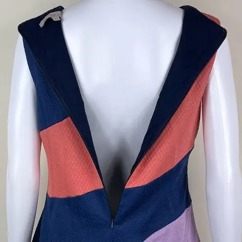 Hutch Fit and Flare Sleeveless Color Block Dress (M)