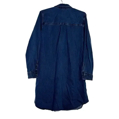 Rails Elva Long Sleeve Denim Dress Dark Vintage