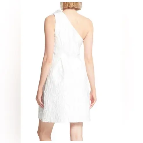 Halston Heritage Ivory Jacquard Mini Dress With Pockets Size 8