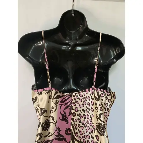 Whispers Animal and Floral Print Chemise Purple