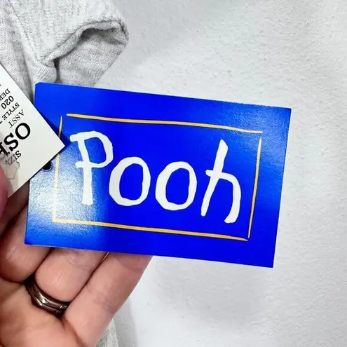 Vintage Pooh Bear and Piglet Floral Graphic Tee Shirt Night Dress Deadstock NWT Gold Size undefined