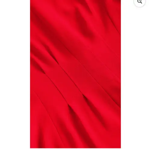 City Chic Collarless Fully Lined Tie Front Jacket Blazer Burgundy Size 18