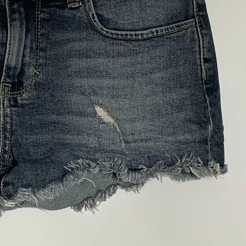 PINK - Victoria's Secret  2" Denim Distressed Fray Hem Short