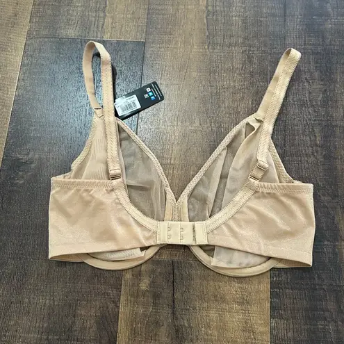 NWT Glossies Sheer Moulded Bra Beige Size US 32H