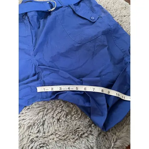 Lane Bryant  blue shorts with belt size 26