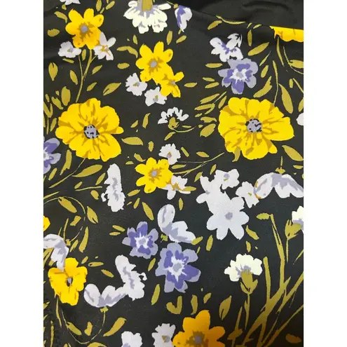 Tori Praver Swimwear Tori Praver Paige Cut-Out Rashguard Size Medium One Piece Swim Suit Floral