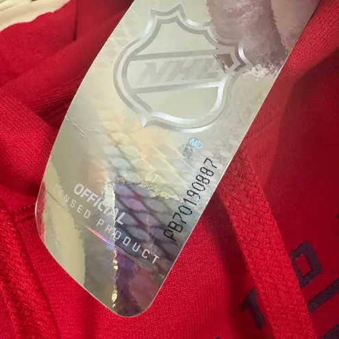 Washington Capitals Hoodie Medium Red NHL Fan Sweatshirt