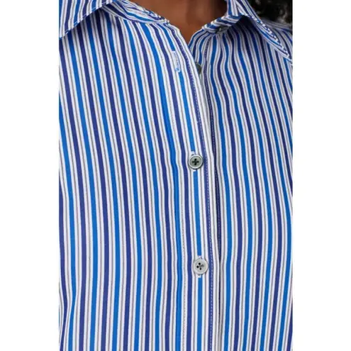 Derek Lam ππ Blue Pin Stripe Shirtdress ~ Blue White 40 EUC Minimalist Chic