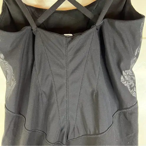 Lululemon  Athletic Black Tank with Mesh Panels Size Small See Measurements