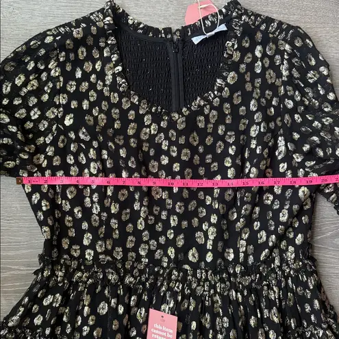 NEW Ivy City Sammy Dress in Black & Gold XL