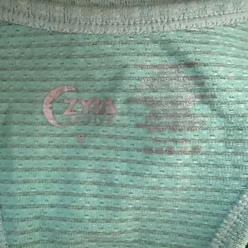 Zyia Active Tank Womens Small Green Copper Charged Racerback Workout Athleisure