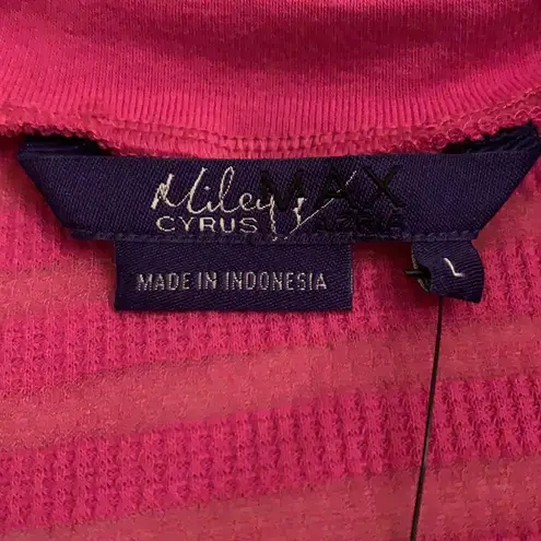 Miley Cyrus x Max Azria Y2K hot pink top L NWT