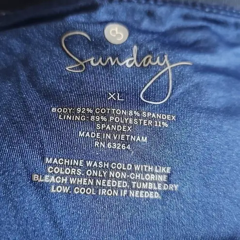 Activewear Joggers, Capri pants, stretch pants. Size XL. Blue Floral.