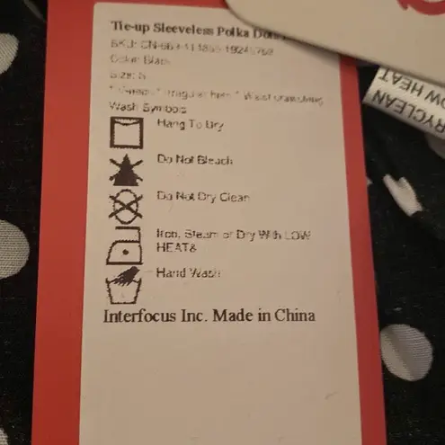 Black Dress with White Polka Dots