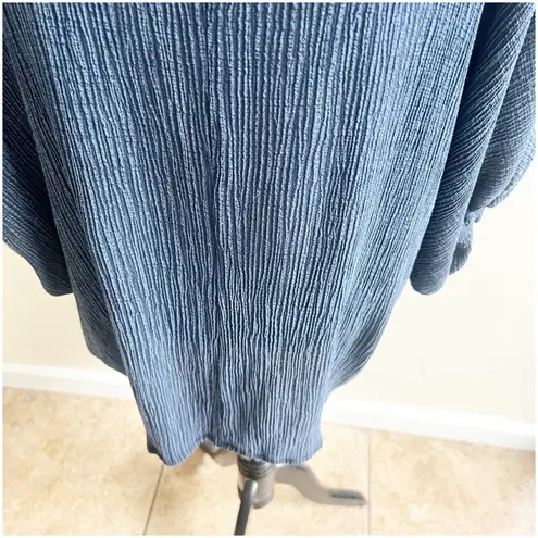 Bryn Walker Gauze Tunic Size Small Oversized Blue Dolman Sleeve Lagenlook