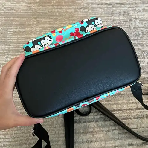 Lounge Fly Disney Parks Mickey Minnie Mouse Chibi Teal Blue Snacks Mini Backpack