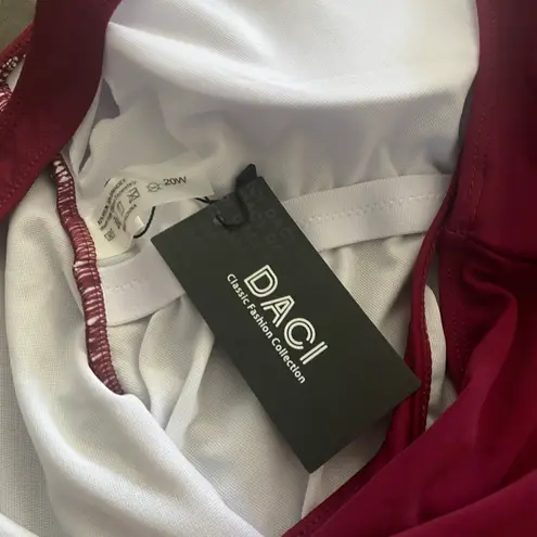 One Piece Daci Women Plus Size Swimsuit Backless Tummy Control Ruched Bathing Suit