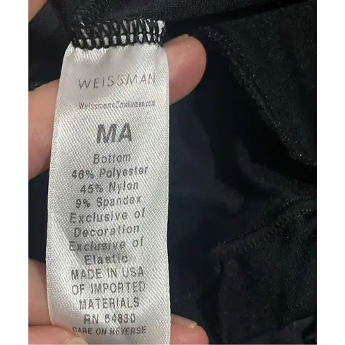 Weissman adult women’s dance performance theater sequin pants size med Black