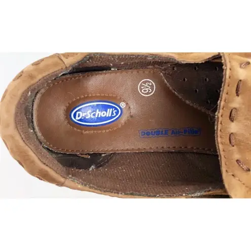 Dr. Scholls Dr. Scholl's Suede Leather Slip On Loafers Brown Comfort Casual Shoes Size 9.5