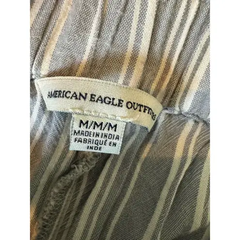 American Eagle  Outfitters M Pajama Ankle Womens Multicolor Striped Sleepwear