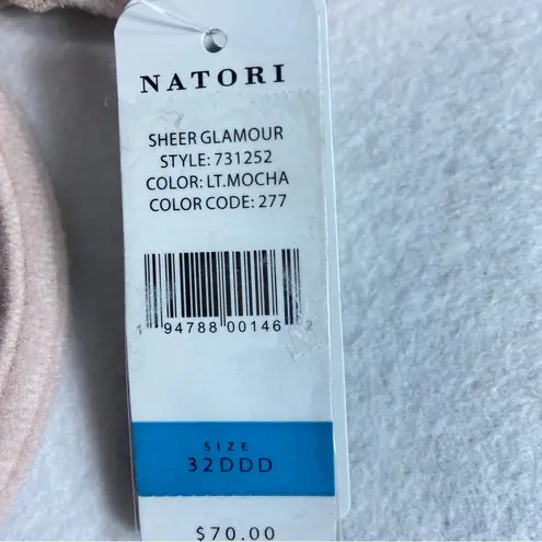 Natori  nwt $70 Sheer Glamour Full Fit Contour Underwire Bra 731252 32DDD