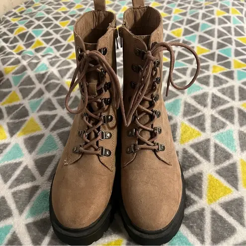 American Eagle AE suede combat boots