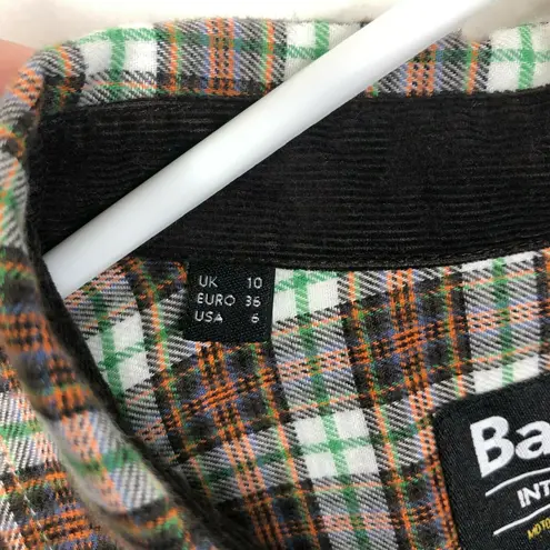 Barbour NEW International Plaid Slim Fit Snap Button Front Shirt Women's Sz US 6