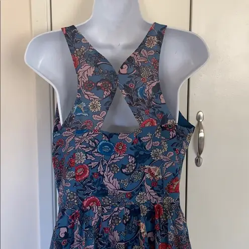 Adelyn Rae - Tank floral dress open back triangle M