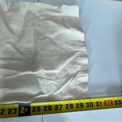 JM Collection NWT Beige 100% Linen Wide Leg Flowy Pants Vacation Beach