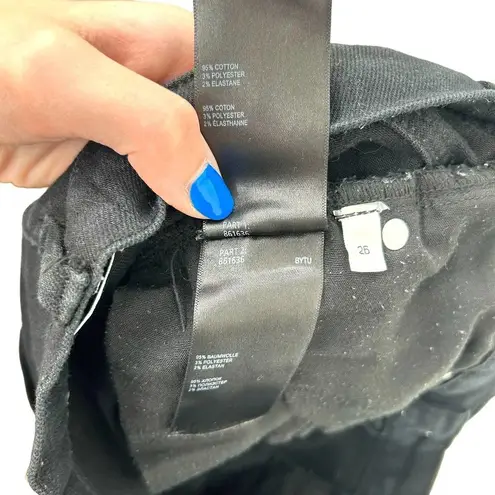 Whistles Black Skinny Jeans Denim Dark Wash Size 26‎