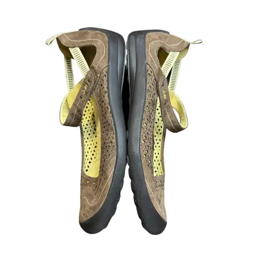 Jambu  J-41 Libby Shoes Womens Size 9 Brown Mary Jane Flats Comfort Hook & Loop