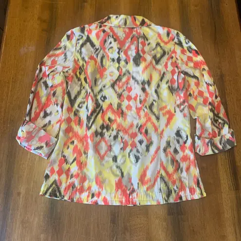 Laura Ashley Vibrant Red and Yellow Patterned jacket