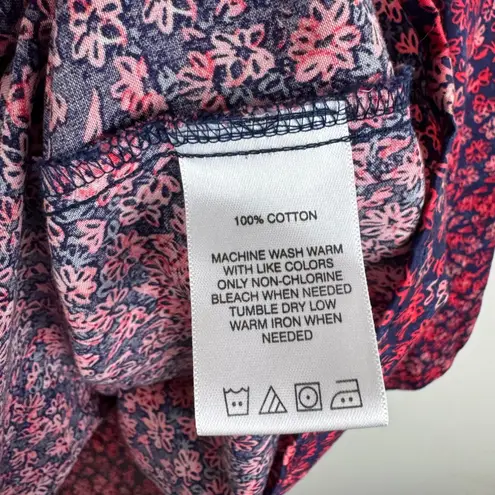 Foxcroft Piper Floral Button Down Shirt Size 8 Beach Blossoms Non Iron Cottage - Image 6