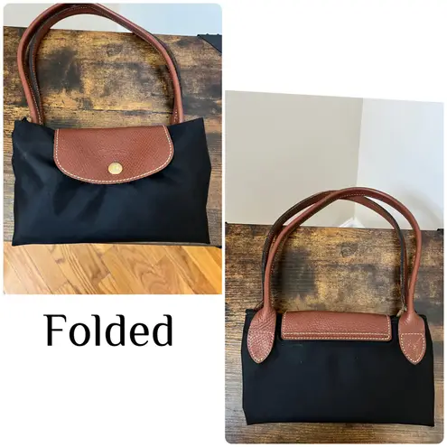 Longchamp  FLAWS Le Pliage Original M Tote Hand Shoulder Nylon Bag Recycle Canvas