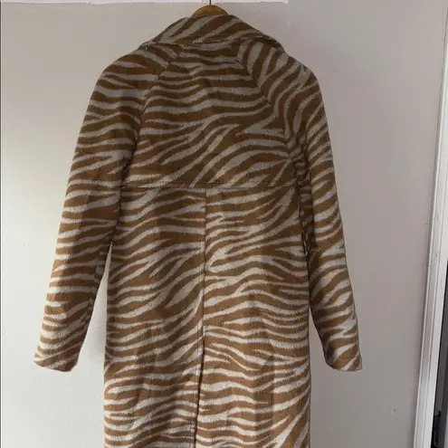 Ann Taylor  Wool Blend Golden Zebra Trench Coat - Image 4