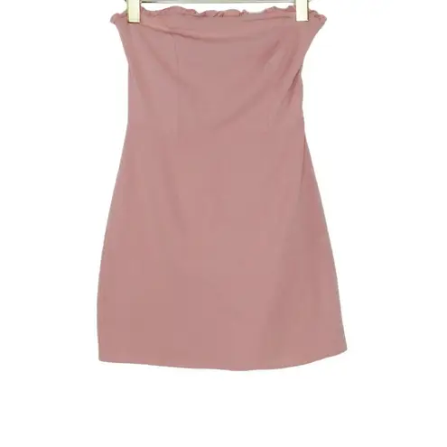 Lisa Says Gah Lottie Moss Blush Pink Strapless Mini Dress XS