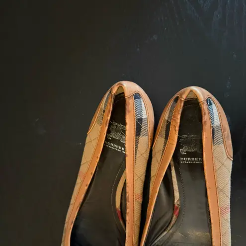 Burberry  Nova Check Canvas Buckle Ballet Flats - Image 6