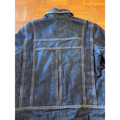 INSIGHT BOMBER CARGO FLIGHT DENIM JACKET MEDIUM Blue