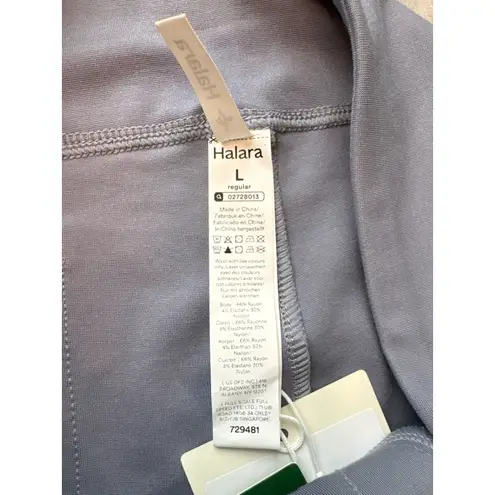 Halara High Waisted Flare Leggings Yoga Pants Women Size Large Grey Athletic NWT