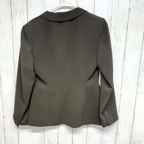 Ann Taylor Loft Jacket Women’s Sz 4P Petite Brown Button Front Pockets Blazer