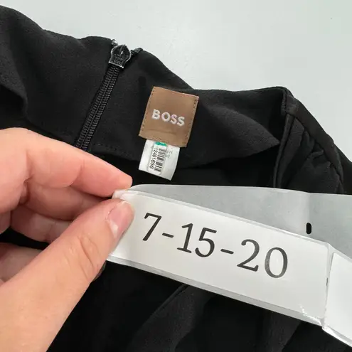 Boss Hugo Boss Jumpsuit Womens 4 Black Debasa V Neck Crepe