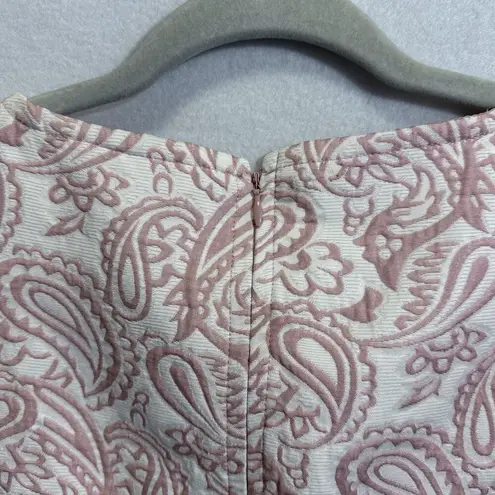 Victoria Beckham x Target Blush Paisley Jacquard Sleeveless Shift Mini Dress XS