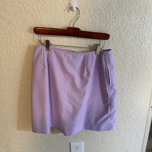 IZOD Womens Skort X-Tra Dry Lilac Purple Mini Cargo Buckle Accent Size 6