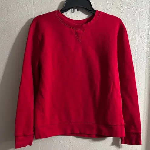 Everlast Crew Neck Sweater in Classic Red with Soft Knit Fabric